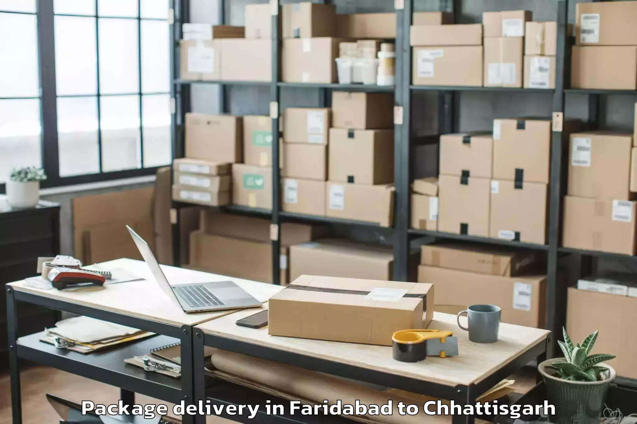 Faridabad to Chhattisgarh Package Delivery